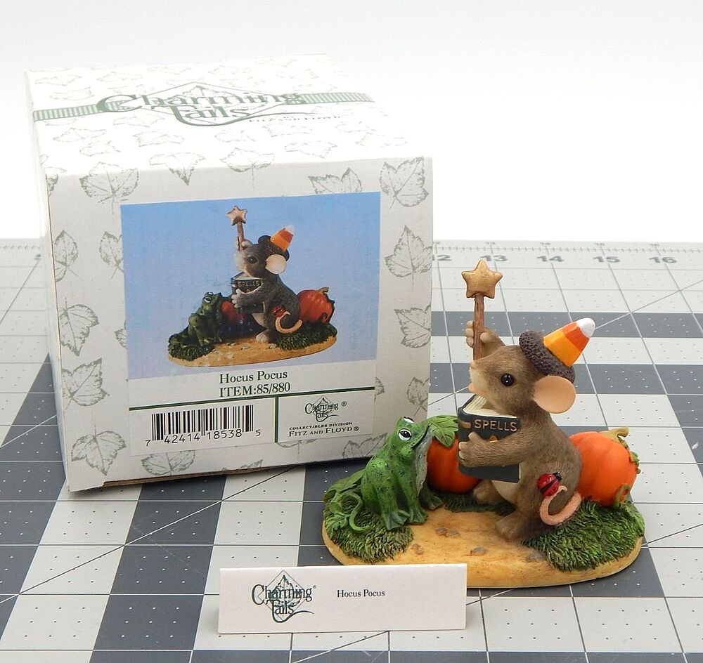 Charming Tails Hocus Pocus Figurine Mouse Figure 85-880 Fitz Floyd Vintage 1999